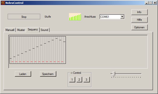 NobraControl 2.4 - Sequenz-Editor NobraControl 2.0 Modul zur Erstellung und Speicherung von Stimulationssequenzen